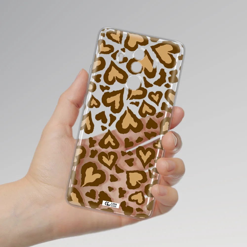 Heart Leopard Huawei Mate 10 Clear TPU Case