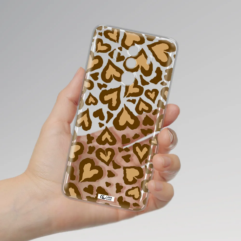 Heart Leopard Huawei Mate 10 Pro Clear TPU Case
