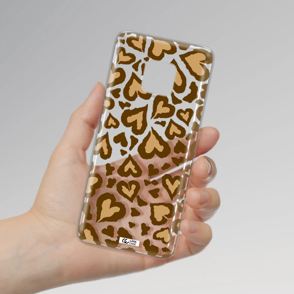 Heart Leopard Huawei Mate 20 Pro Clear TPU Case