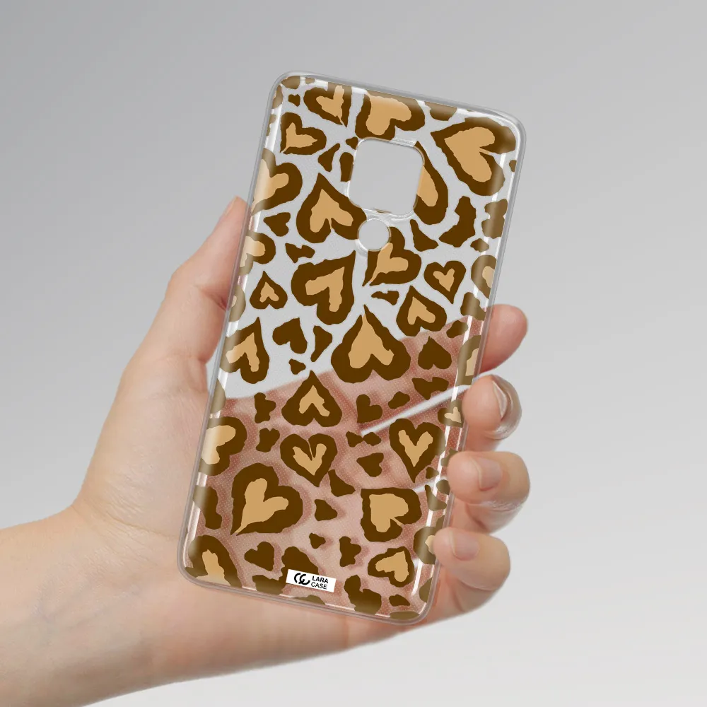 Heart Leopard Huawei Mate 20X Clear TPU Case