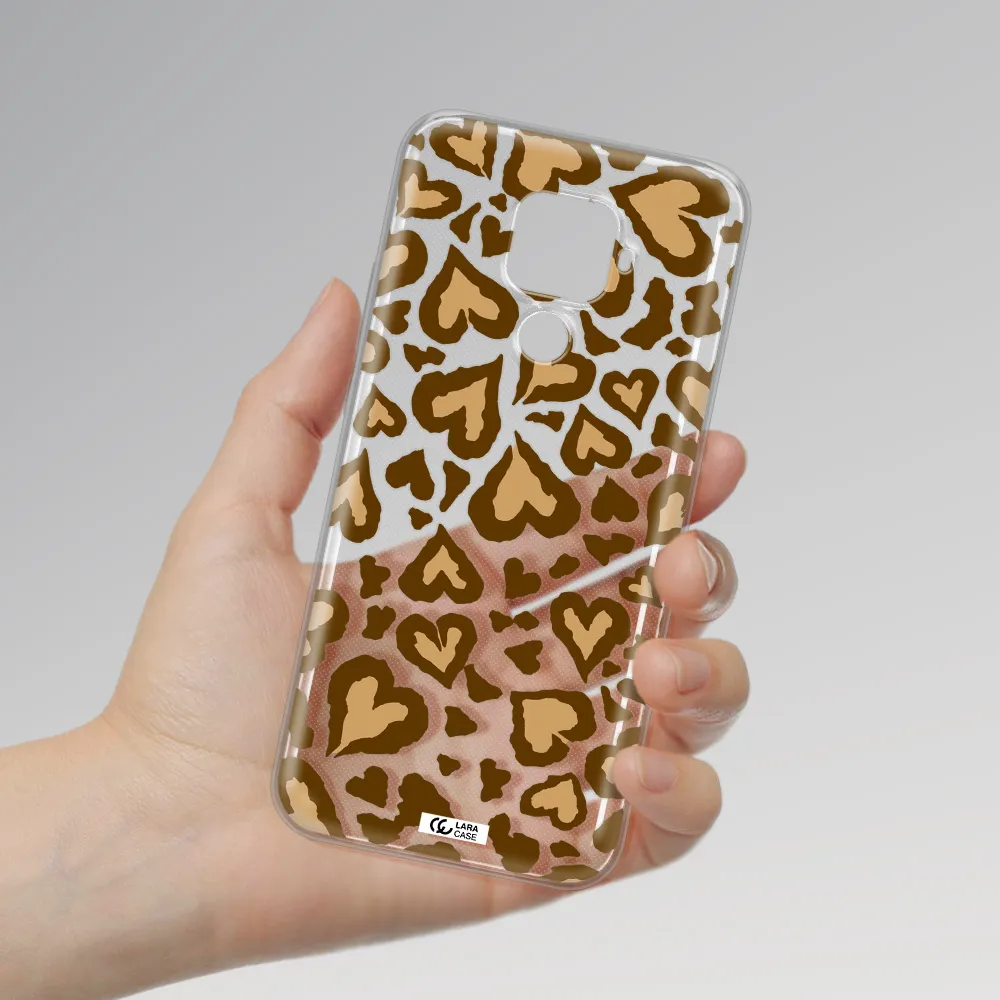 Heart Leopard Huawei Mate 30 Lite Clear TPU Case