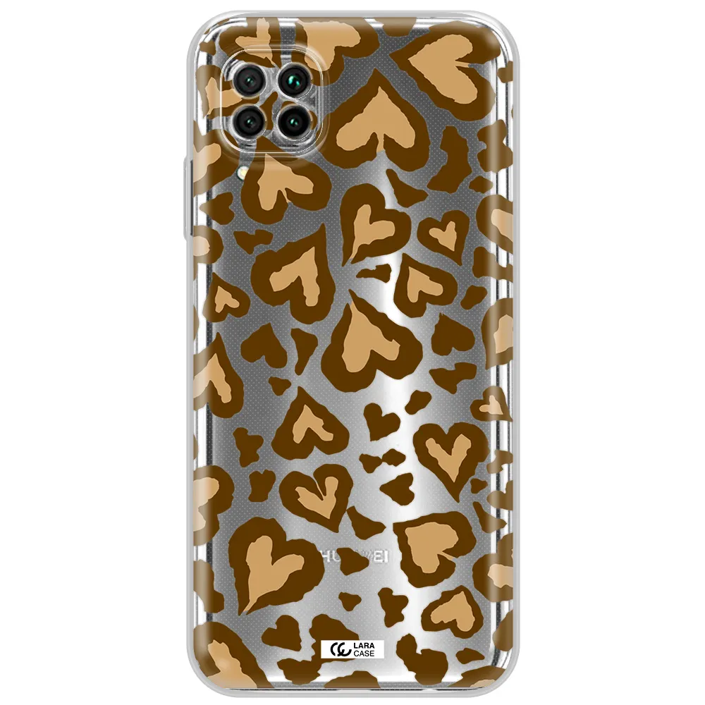 Heart Leopard Huawei Nova 7I Clear Tpu Case