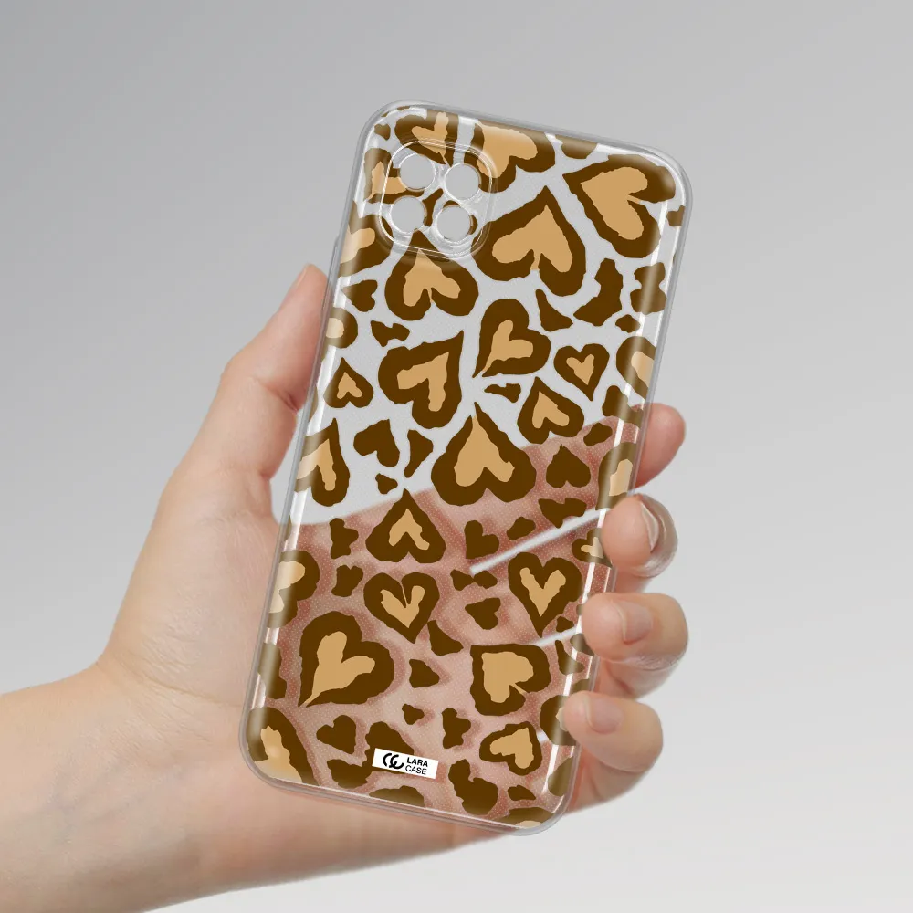 Heart Leopard Huawei Nova 7I Clear Tpu Case