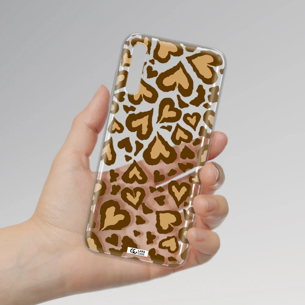 Heart Leopard Huawei P Smart S Clear TPU Case