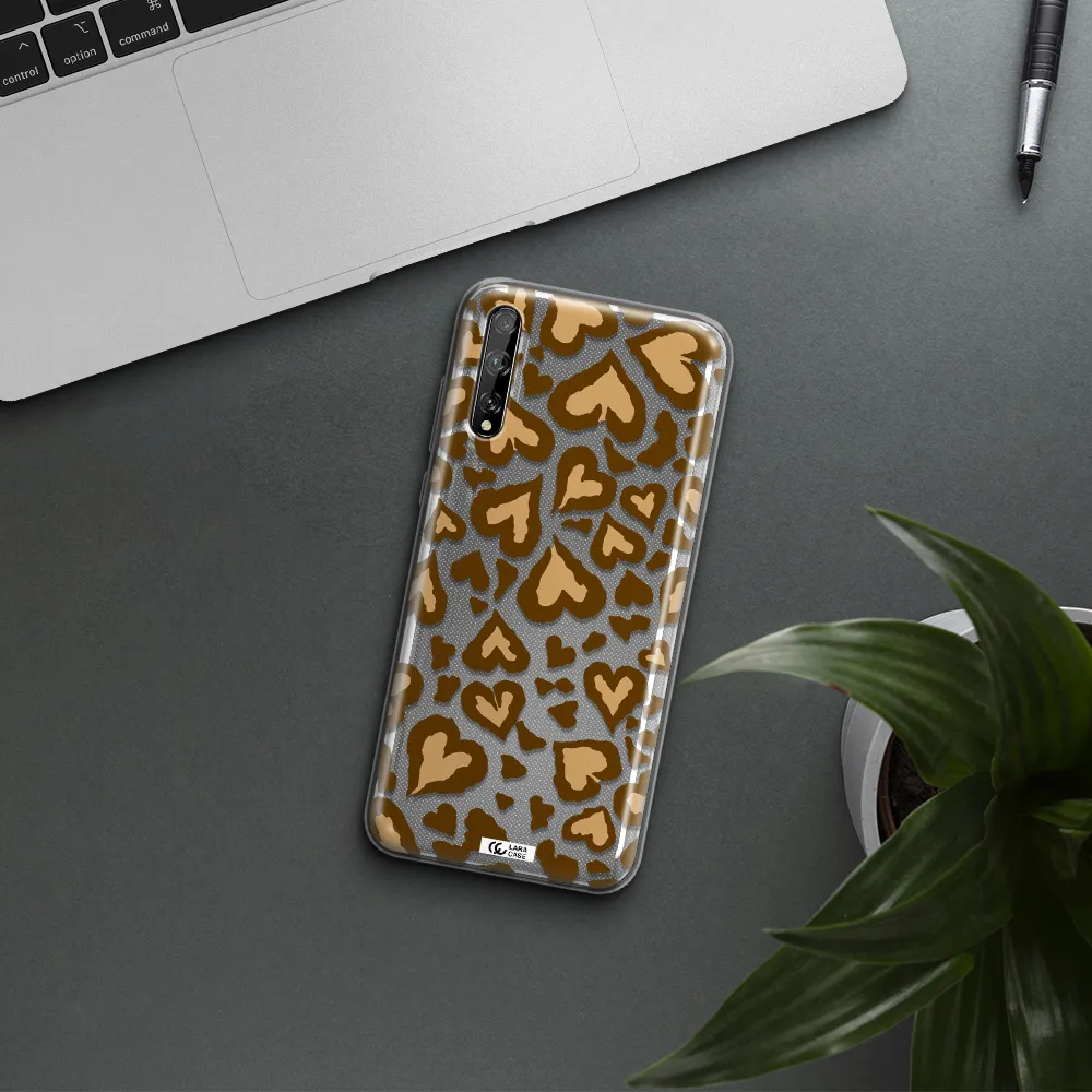Heart Leopard Huawei P Smart S Clear TPU Case