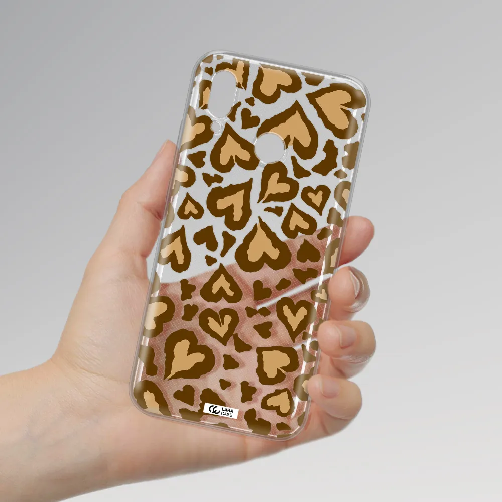 Heart Leopard Huawei P20 Lite Clear TPU Case