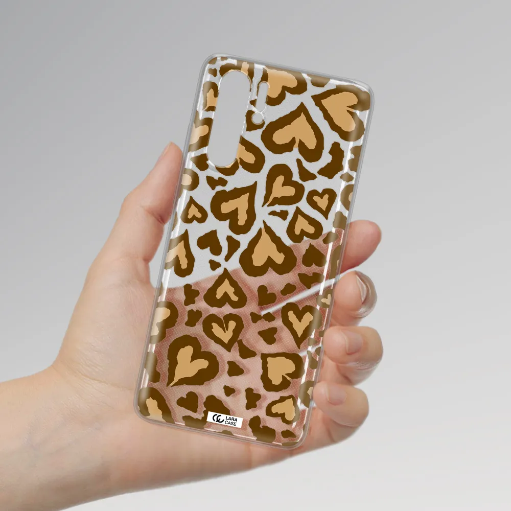 Heart Leopard Huawei P30 Pro Clear TPU Case