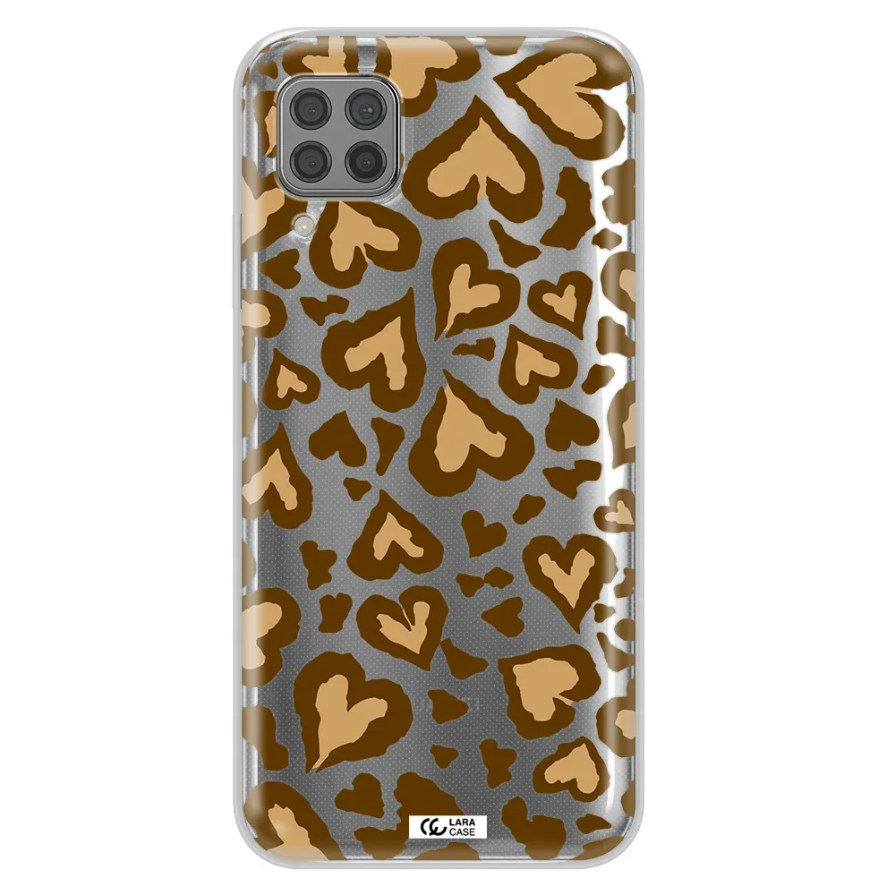 Heart Leopard Huawei P40 Lite Clear TPU Case