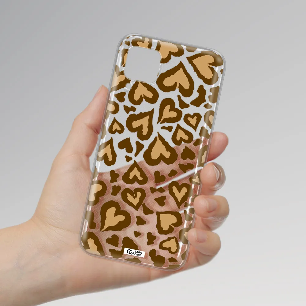 Heart Leopard Huawei P40 Lite Clear TPU Case