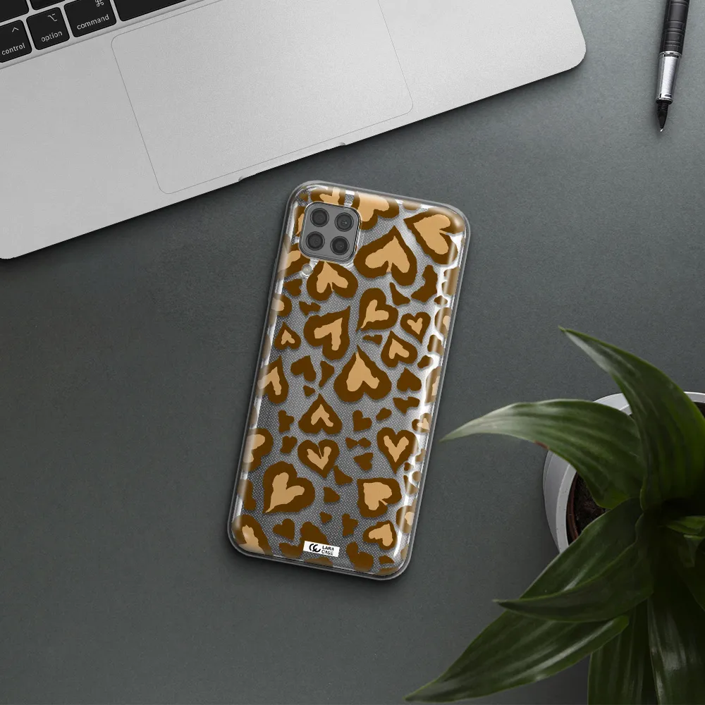 Heart Leopard Huawei P40 Lite Clear TPU Case