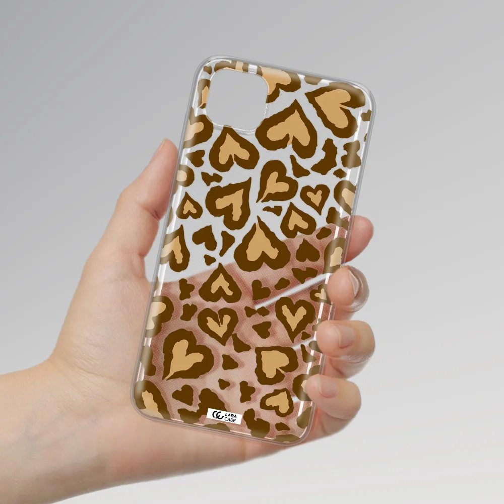 Heart Leopard Huawei Y5P Clear TPU Case