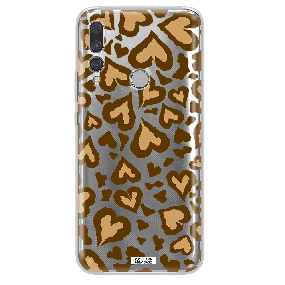 Heart Leopard Huawei Y9 Prime 2019 Clear TPU Case
