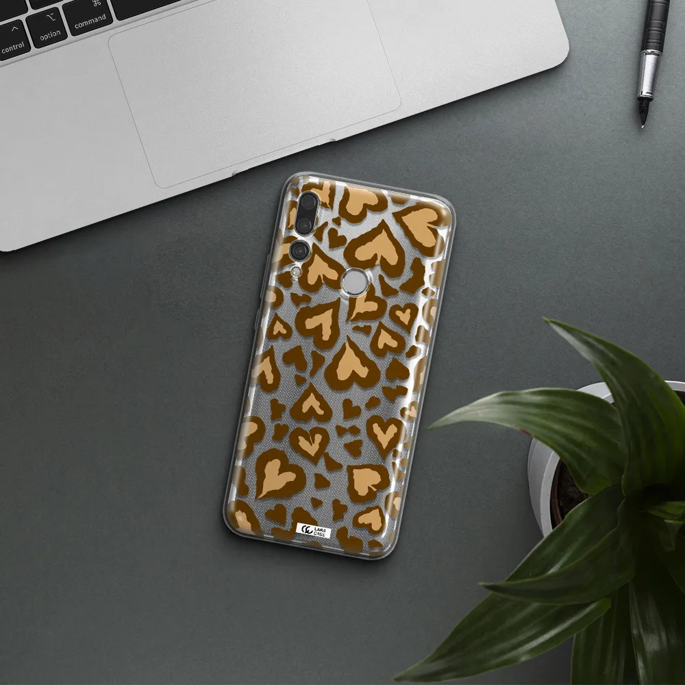 Heart Leopard Huawei Y9 Prime 2019 Clear TPU Case