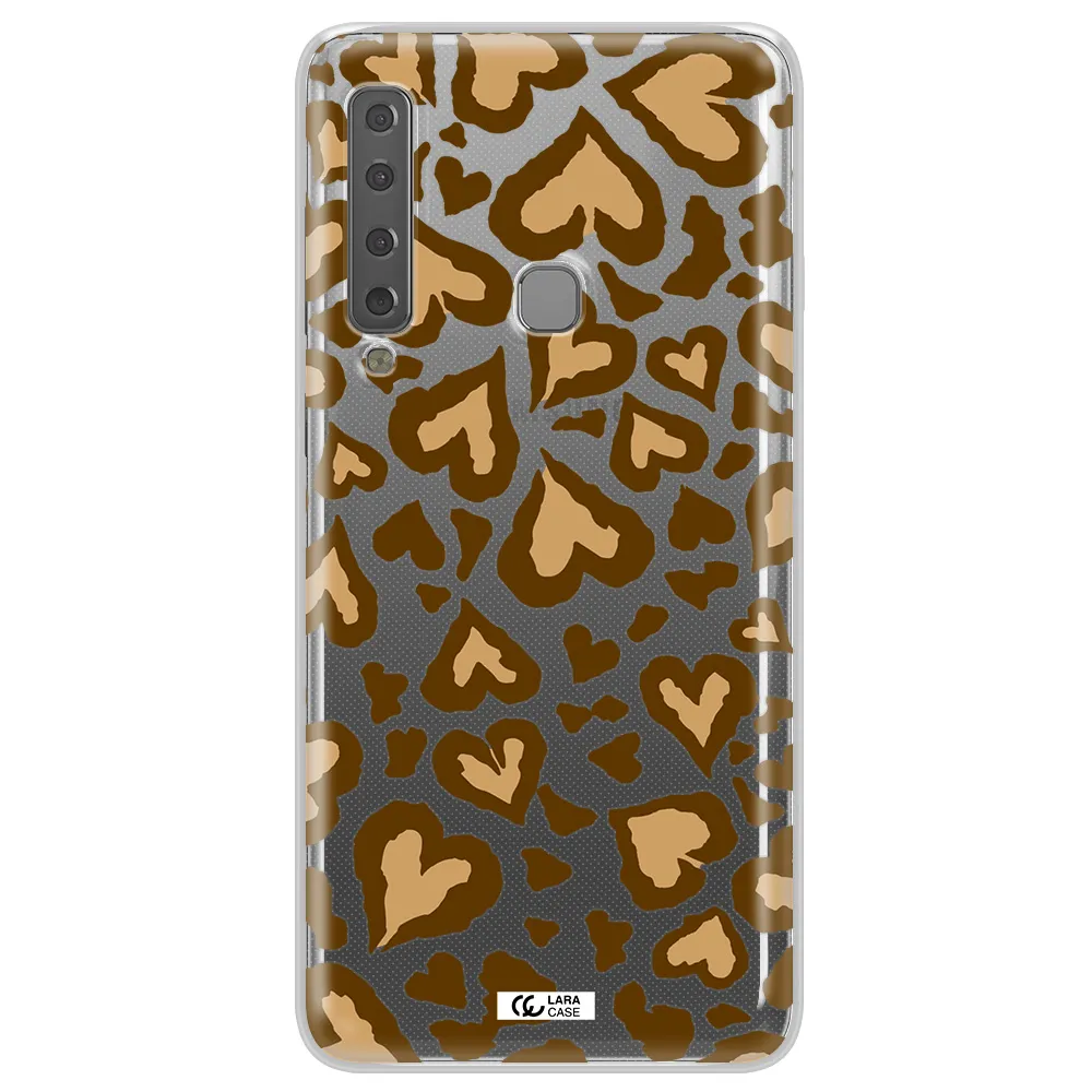 Heart Leopard Samsung A9 2018 Clear TPU Case
