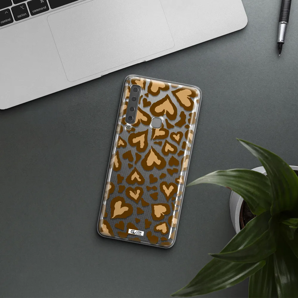 Heart Leopard Samsung A9 2018 Clear TPU Case
