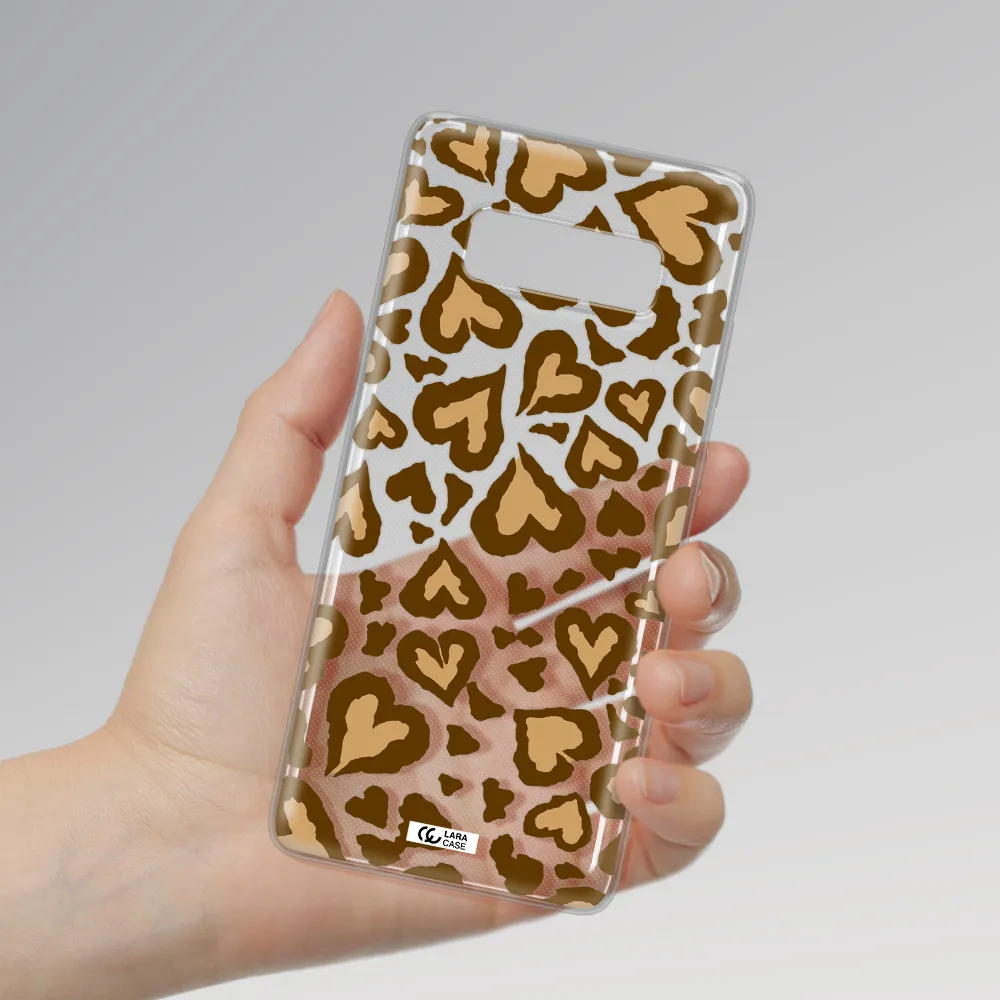 Heart Leopard Samsung Note 8 Clear TPU Case