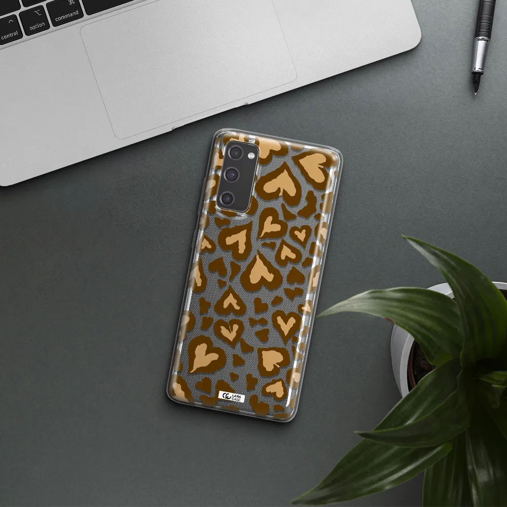 Heart Leopard Samsung S20 Fe Clear TPU Case