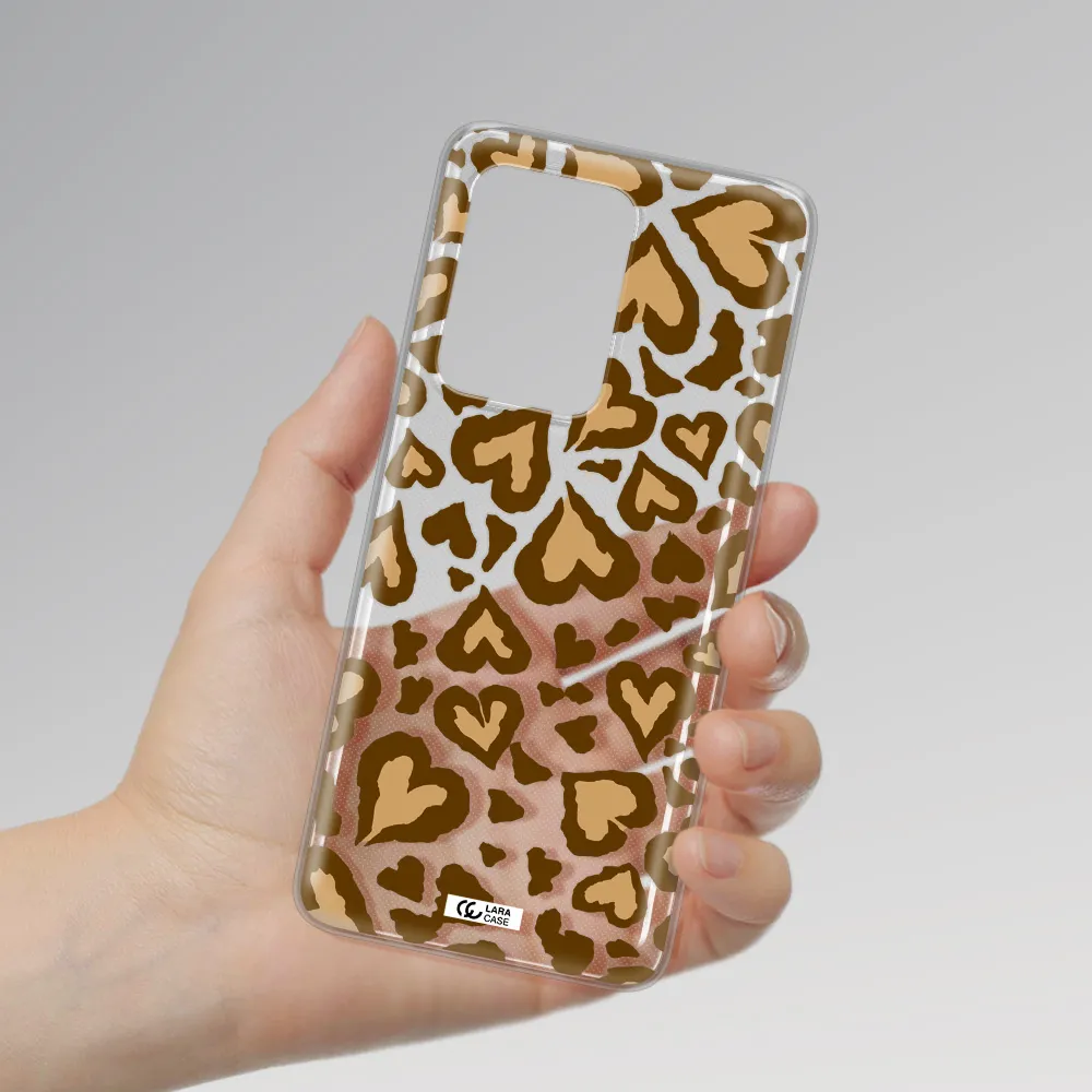 Heart Leopard Samsung S20 Ultra Clear TPU Case