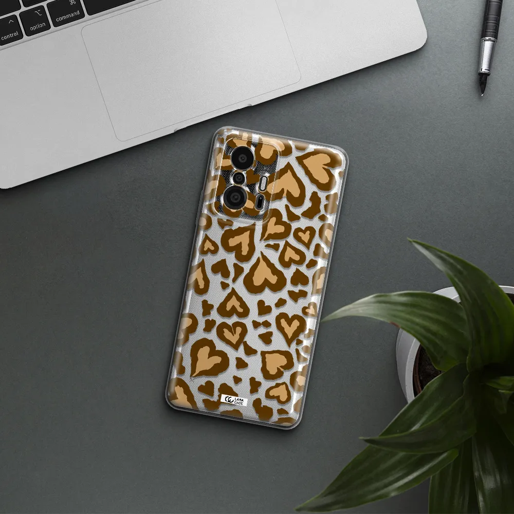 Heart Leopard Xiaomi 11T Pro Clear Tpu Case
