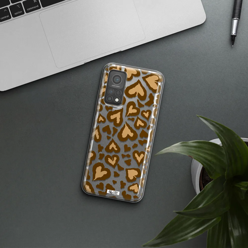Heart Leopard Xiaomi Mi 10 T Pro Clear TPU Case