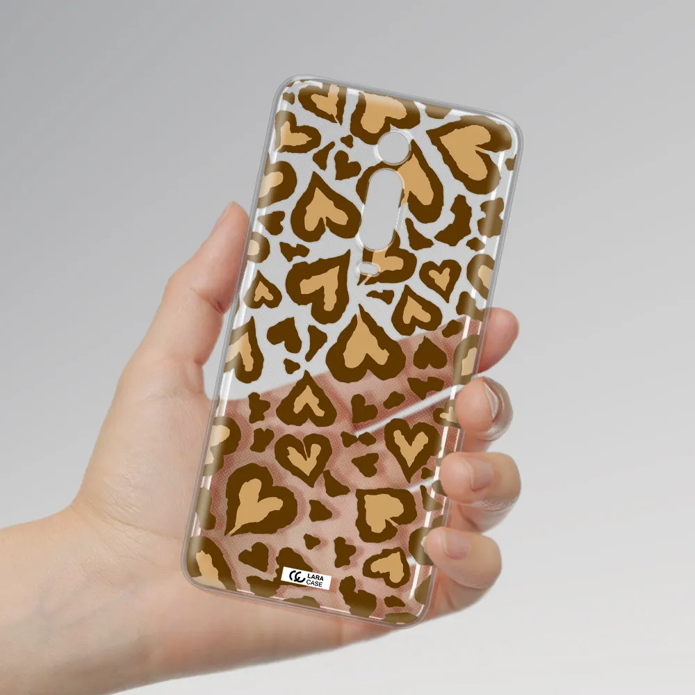 Heart Leopard Xiaomi Mi 9T Clear TPU Case