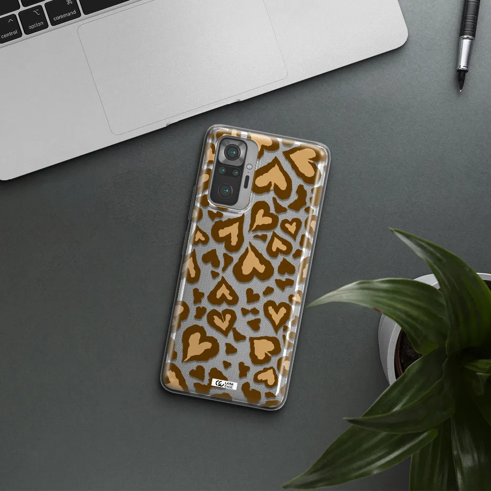 Heart Leopard Xiaomi Note 10 Pro Clear TPU Case
