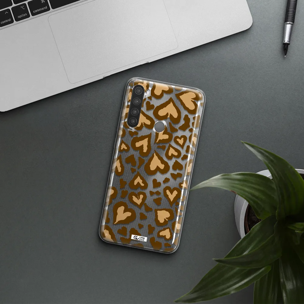 Heart Leopard Xiaomi Note 8 Clear TPU Case
