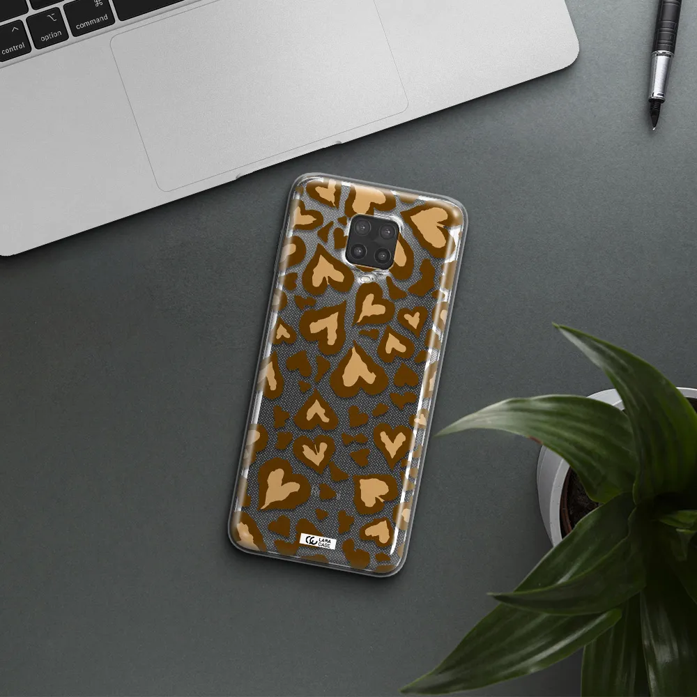 Heart Leopard Xiaomi Note 9 Pro Clear TPU Case