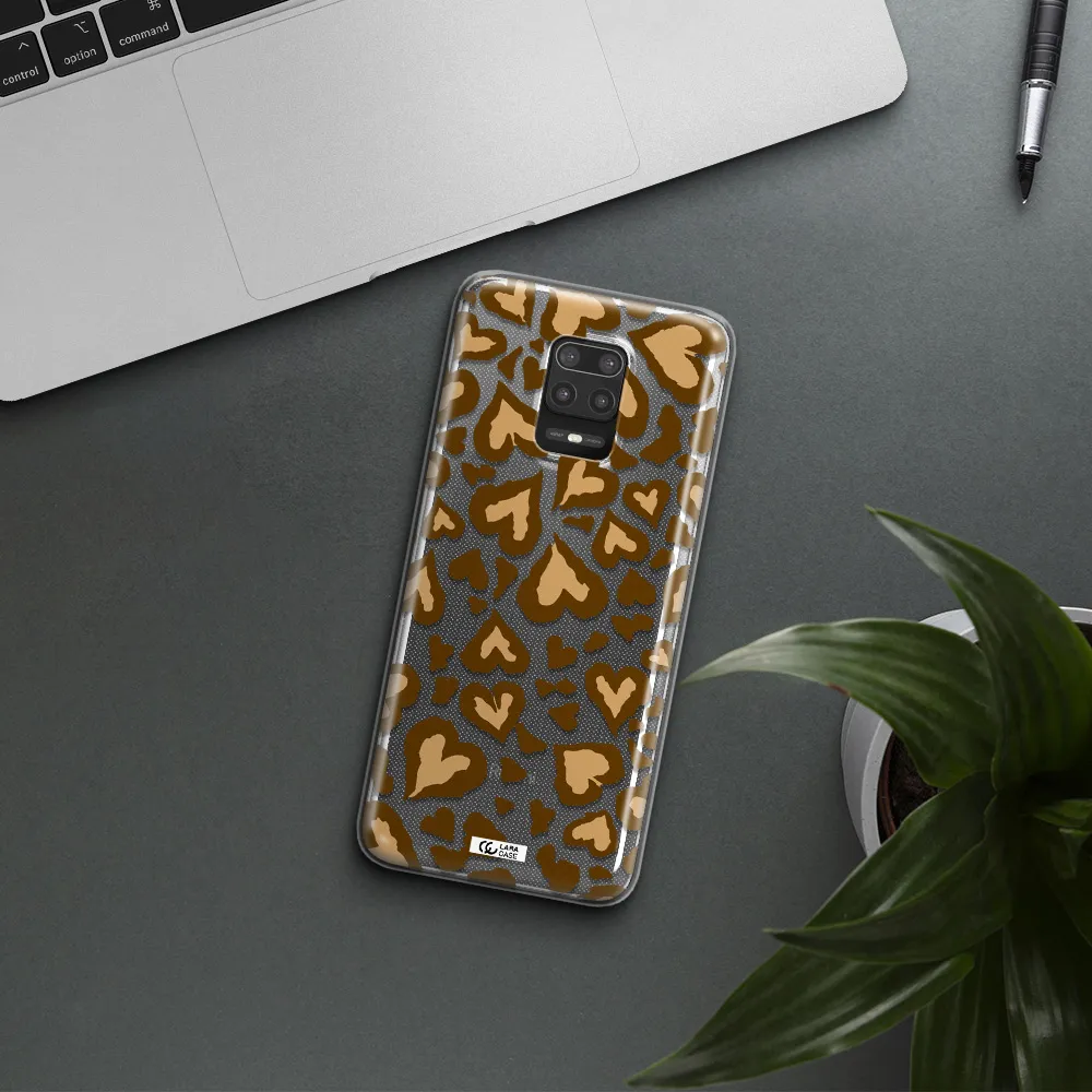 Heart Leopard Xiaomi Note 9S Clear TPU Case