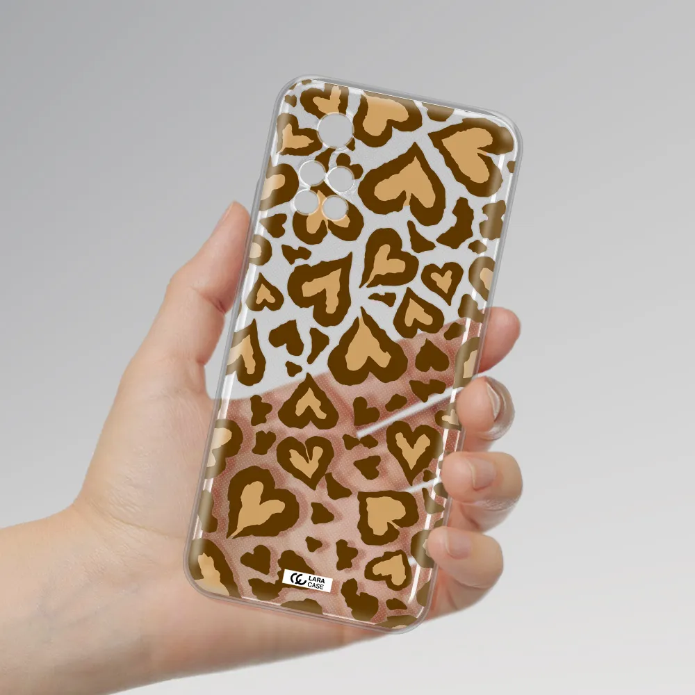 Heart Leopard Xiaomi Poco M4 Pro 4G Clear Tpu Case