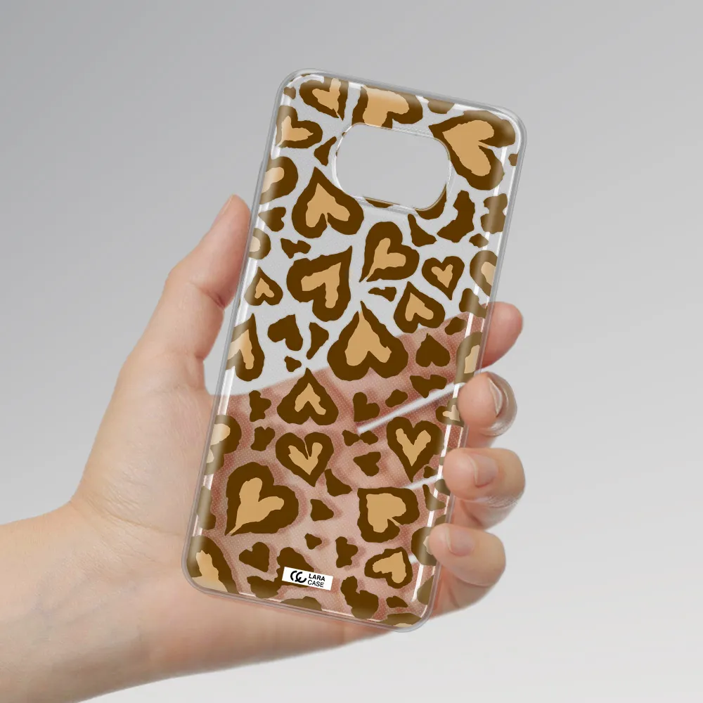 Heart Leopard Xiaomi Poco X3 Clear TPU Case