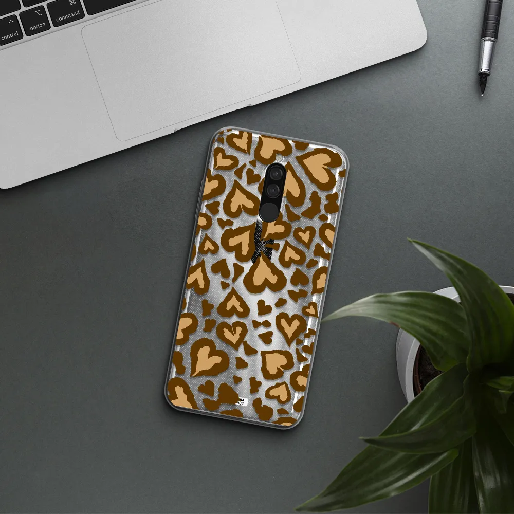 Heart Leopard Xiaomi Redmi 8 Clear Tpu Case