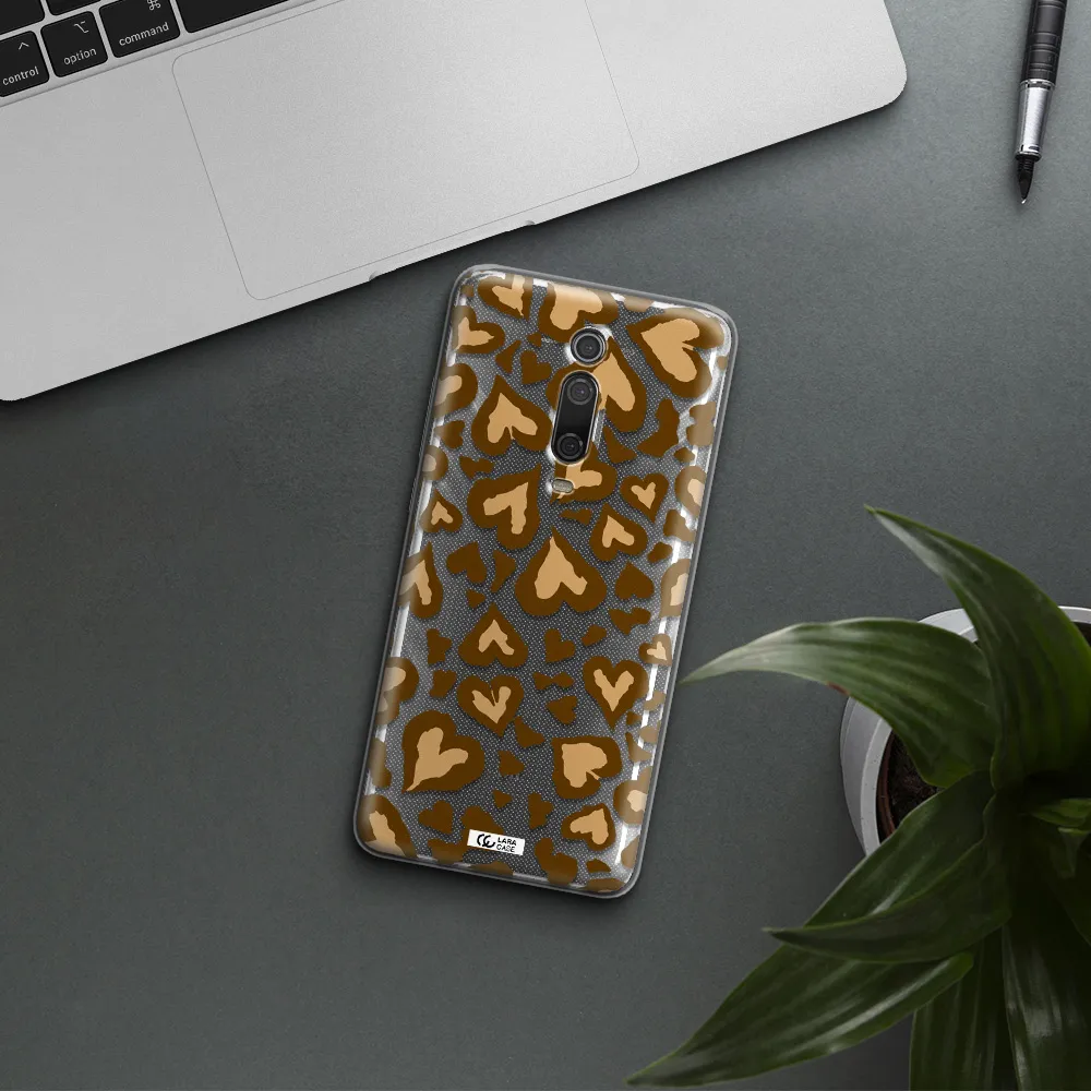 Heart Leopard Xiaomi Redmi K20 Clear Tpu Case