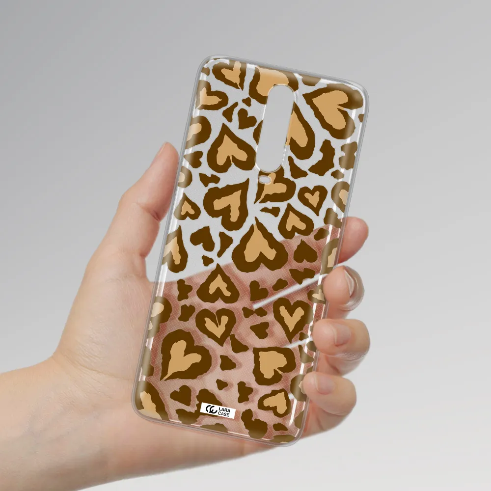Heart Leopard Xiaomi Redmi K30 Clear TPU Case