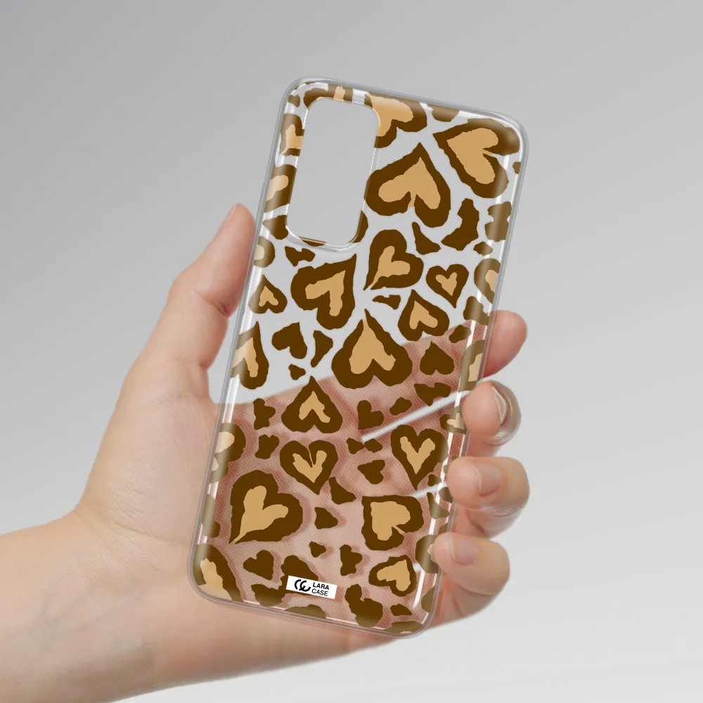 Heart Leopard Xiaomi Redmi Note 11 Clear TPU Case