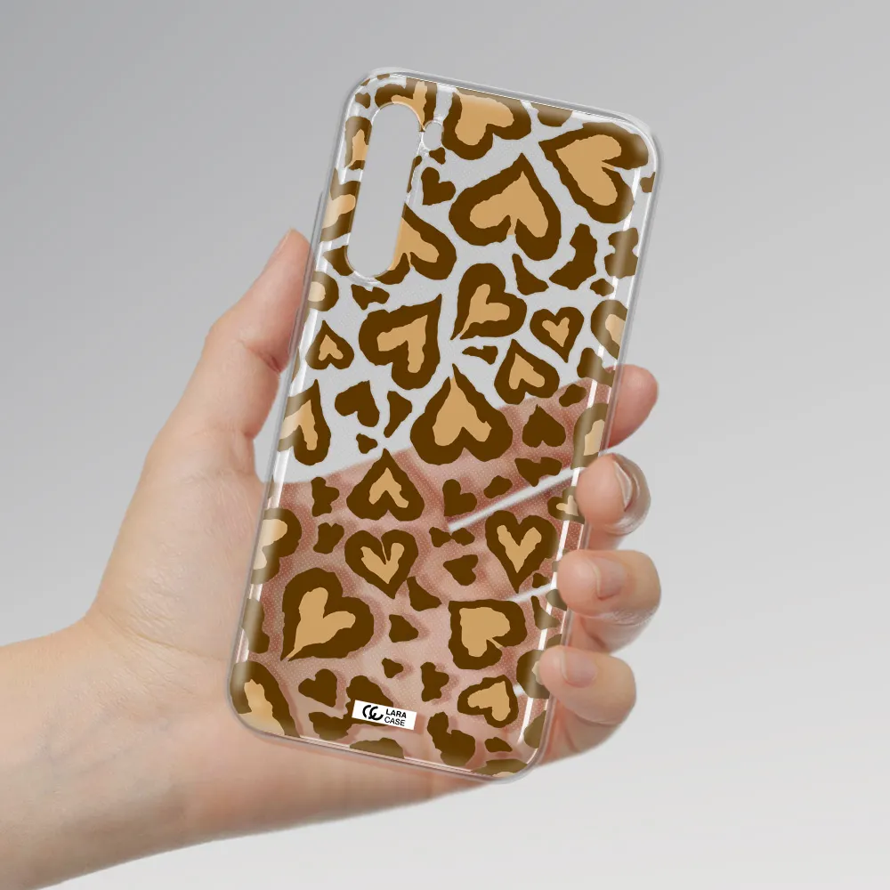 Heart Leopard Xiaomi Redmi Note 8T Clear Tpu Case