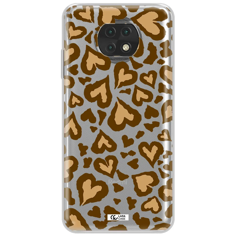 Heart Leopard Xiaomi Redmi Note 9T Clear Tpu Case