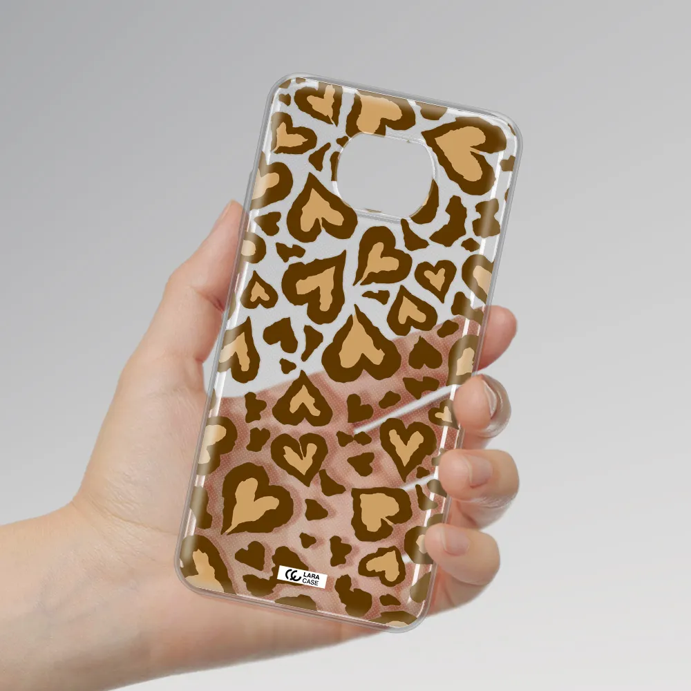 Heart Leopard Xiaomi Redmi Note 9T Clear Tpu Case