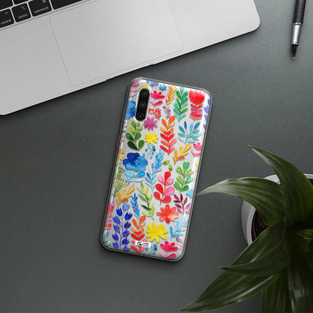 Colorful Watercolor Flowers Xiaomi Mi 9 Lite Clear Tpu Case