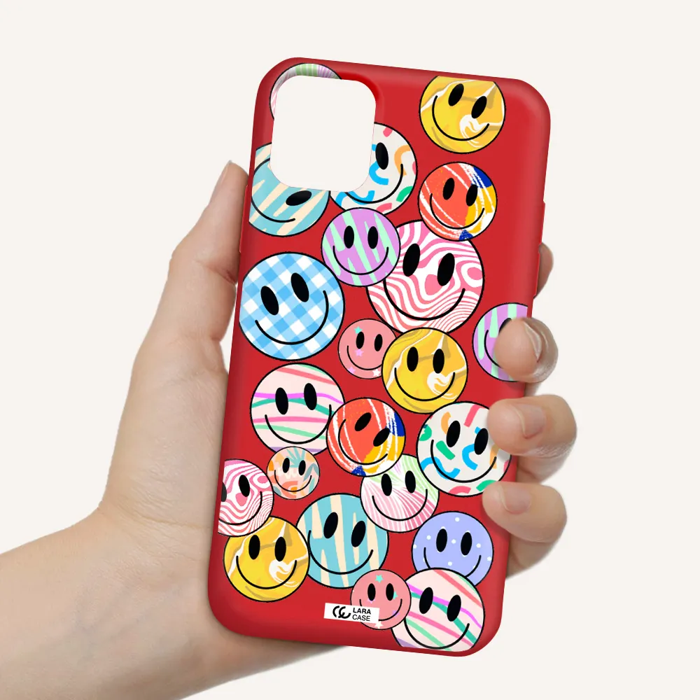 Colorful Smile Apple iPhone 11 Silicone Imperial Red Case