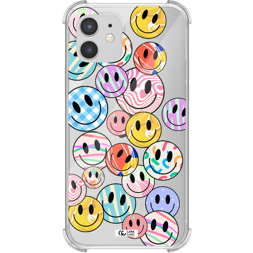 Colorful Smile Apple iPhone 12 Clear PC Case