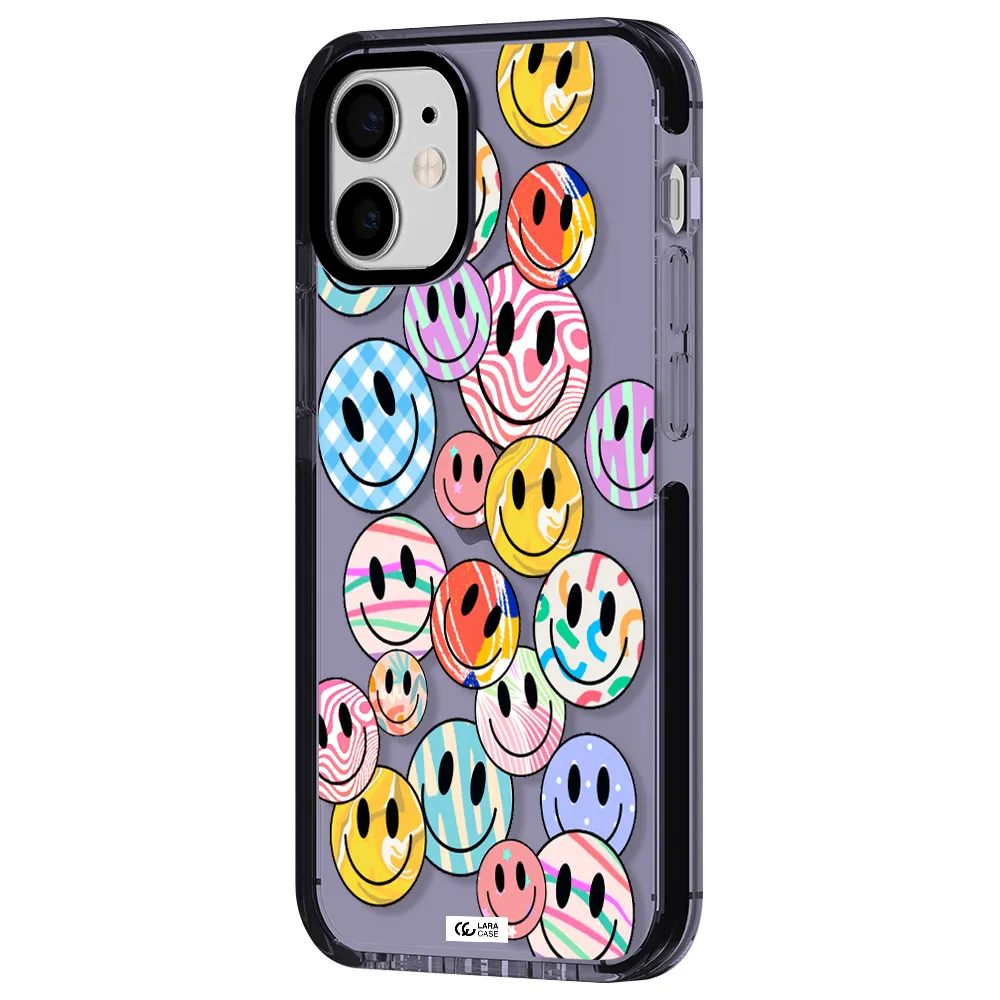 Colorful Smile Apple iPhone 12 mini impact Lilac Case