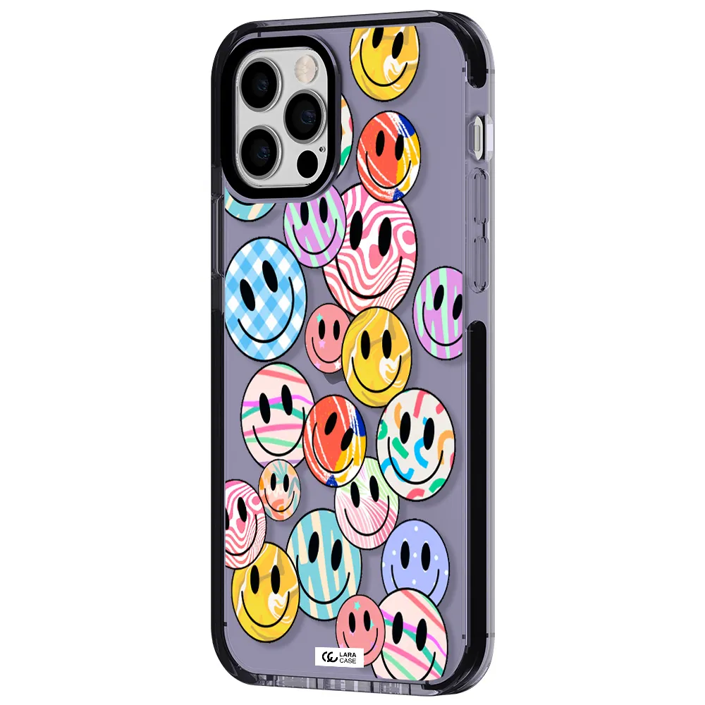 Colorful Smile Apple iPhone 12 pro impact Lilac Case