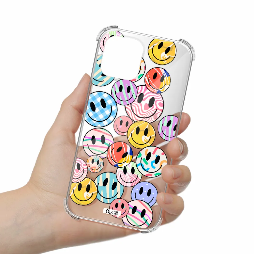 Colorful Smile Apple iPhone 12 pro max Clear PC Case