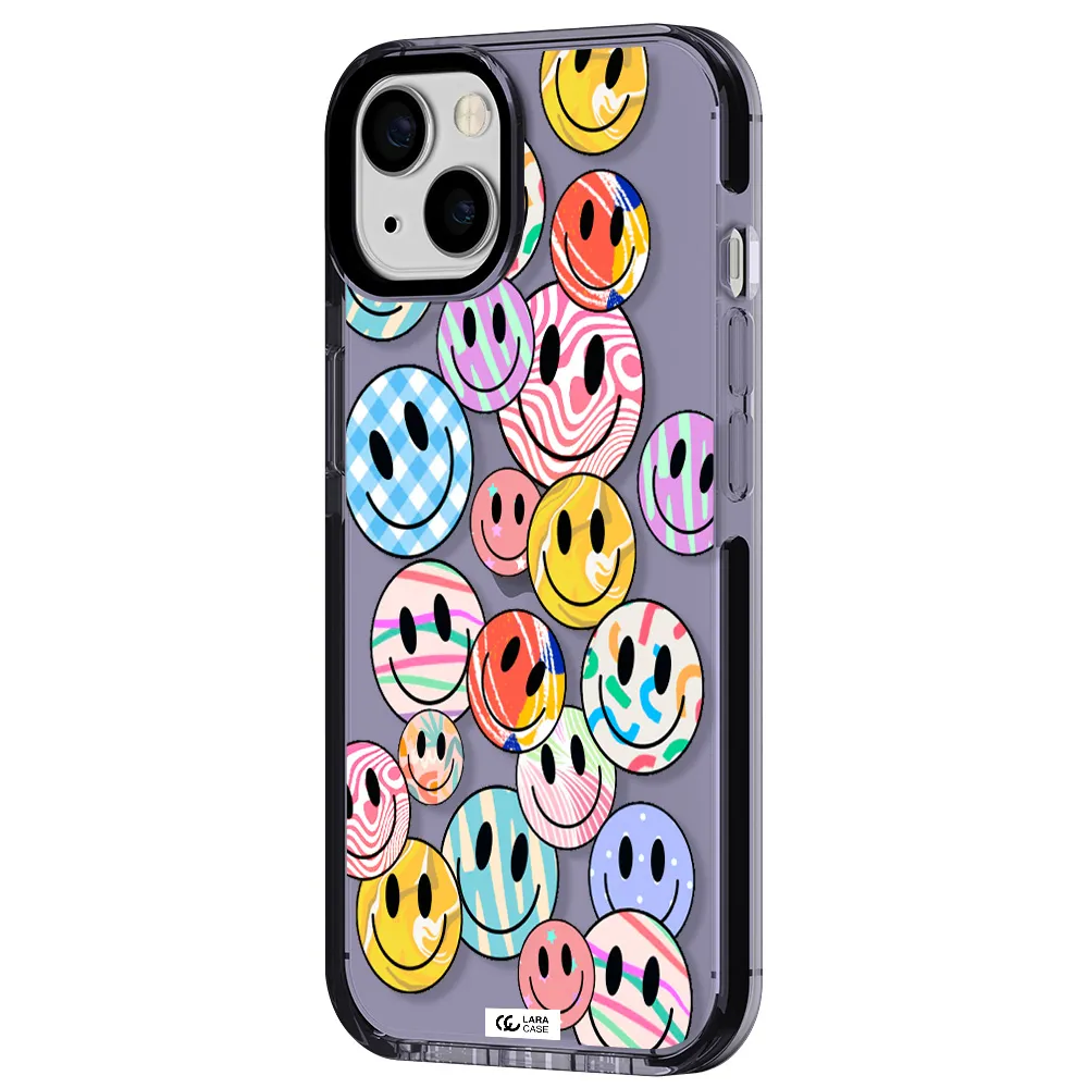 Colorful Smile Apple iPhone 13 impact Lilac Case