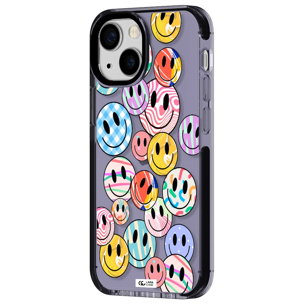 Colorful Smile Apple iPhone 13 mini impact Lilac Case