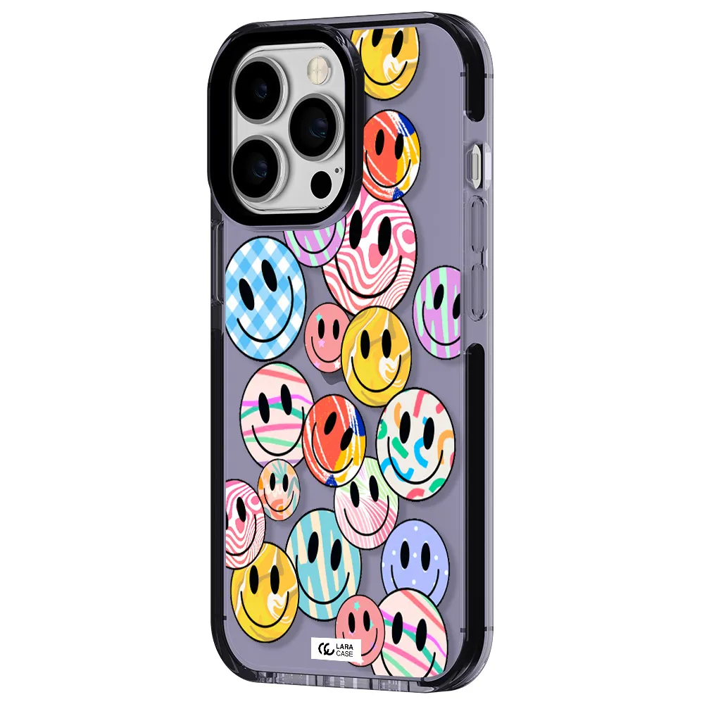 Colorful Smile Apple iPhone 13 Pro impact Lilac Case
