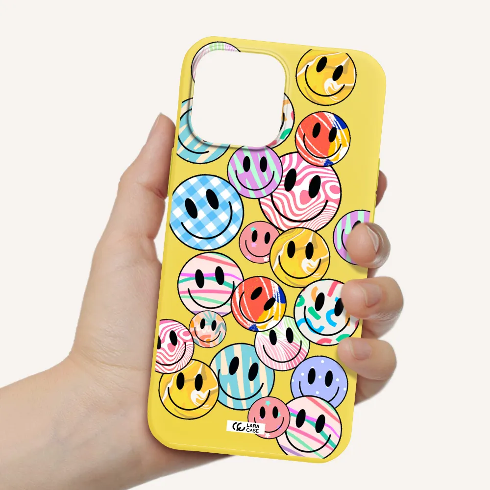Colorful Smile Apple iPhone 13 Pro Silicone canary yellow Case