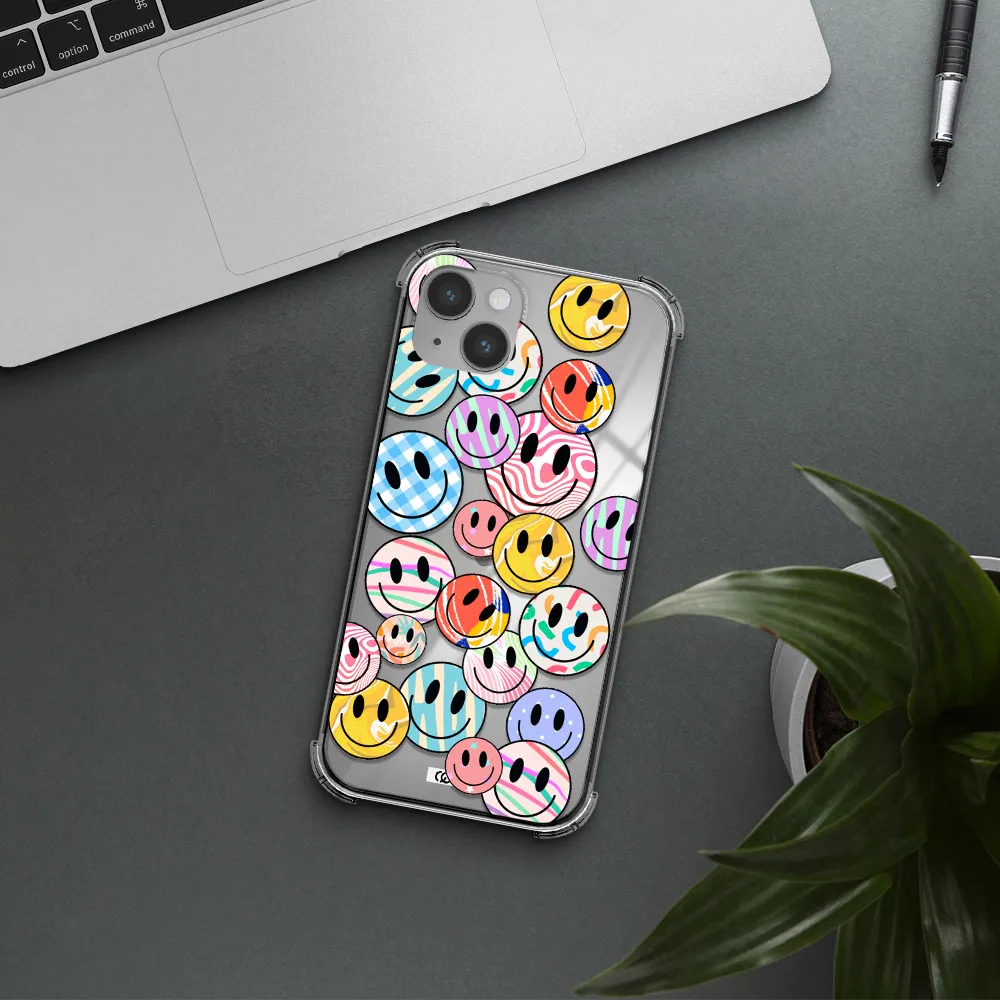 Colorful Smile Apple iPhone 14 Clear PC Case