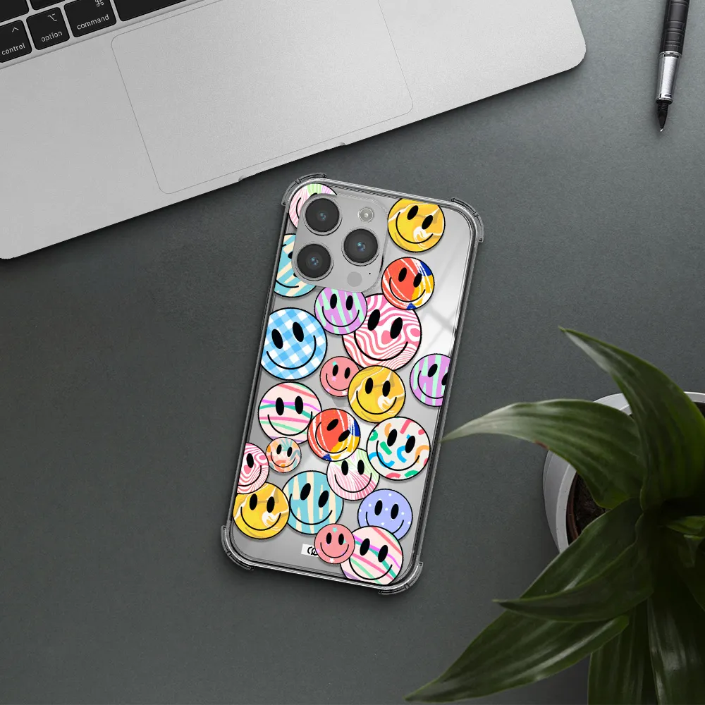 Colorful Smile Apple iPhone 14 pro Clear PC Case